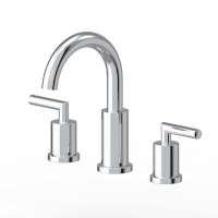 Contemporary Dual Handle Deck Mounted Chrome Bidet Faucet